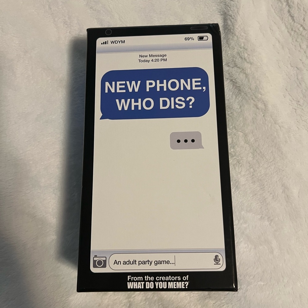 new phone who dis? card game new
